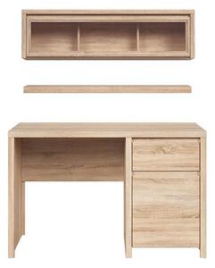 Set birou KASPIAN, stejar sonoma, PAL, 120x65x77 cm