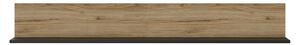 Polita DUKE, stejar, PAL laminat, 160x20x23 cm
