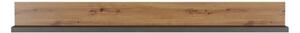 Polita FOLLOW, stejar artisan, PAL laminat, 180X22X20 cm