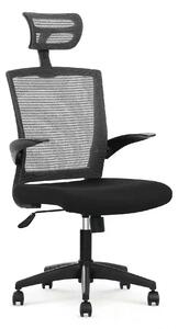 Scaun de birou VALOR, negru/gri, stofa mesh/metal, 64x62x115/125 cm