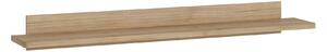 Polita PARILLA, stejar, PAL laminat, 150x24x16 cm