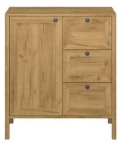 Comoda KLARK, stejar auriu, PAL/MDF, 81x42x87 cm