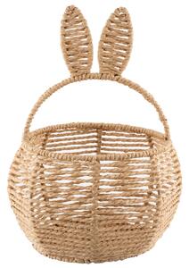 Altom Coș tricotat cu urechi rotunde, 18 x 18 x12/30 cm, bej