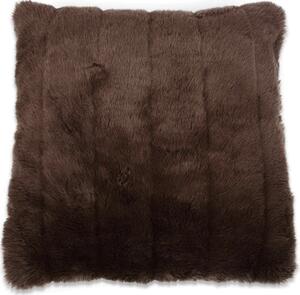 Husa decorativa pentru perna FAUX FUR 50x50 cm, maro