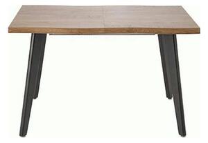 Masa extensibila bucatarie DICKSON, stejar miere/negru, 150/210x90x75