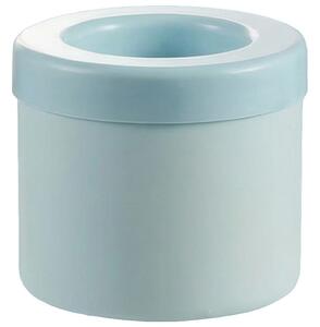 Formă din silicon pentru gheață cu tub interior, cilindru 7,5 x 6 cm, albastru deschis
