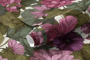 Tapet Flori roz, Tapet flori, a00541 : Uwalls.ro