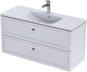 Oristo Montebianco dulap 119.6x45.9x60.3 cm sub chiuveta pe perete alb OR47-SD2S-120-2