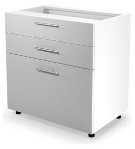 Dulap bucatarie VENTO D80-82, alb, PAL, 80x52x82 cm