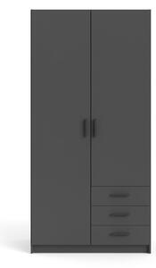 Șifonier Tvilum Sprint, 99x200 cm, negru