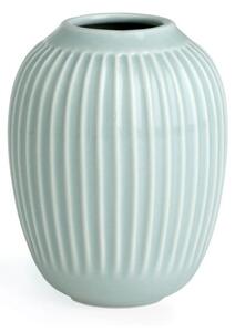 Vază din gresie Kähler Design Hammershoi, înălțime 10 cm, albastru mentă