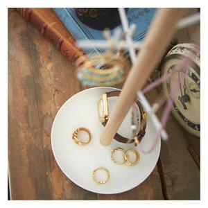 Suport bijuterii cu detalii din lemn de fag YAMAZAKI Tosca Branch, alb