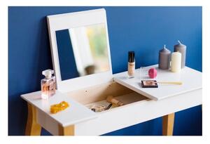 Măsuță de toaletă cu oglindă Ragaba Dressing Table, lungime 65 cm, gri grafit