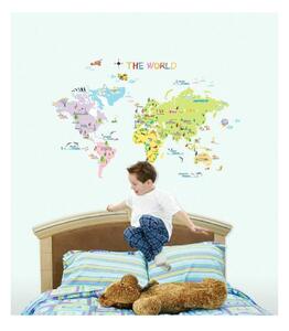 Set autocolante Ambiance World Map for Children