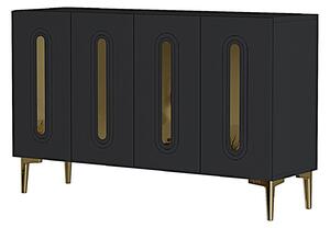 Dulap Randy 120 (antracit + auriu). Promo -23%. 1153638