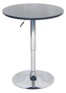 Masa bar BRANY NEW, negru/crom, 60x89 cm