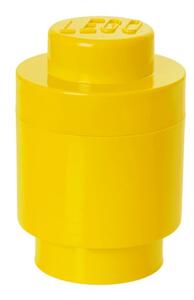 Cutie depozitare rotundă LEGO®, galben, ⌀ 12,5 cm