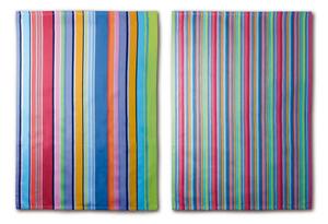 Set 2 prosoape din bumbac Remember Purple Stripes, 70 x 50 cm