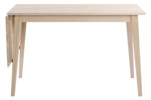 Masă de dining pliabilă din stejar lăcuit mat Rowico Mimi, 120 x 80 cm