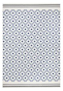 Covor Zala Living Cubic, 70 x 140 cm, albastru - alb