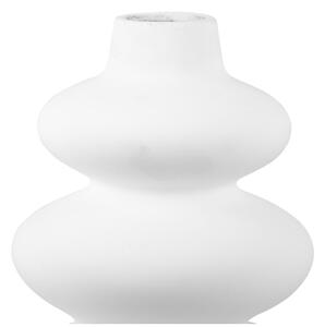 Vază din ceramică Karlsson Circles, înălțime 19,4 cm, alb