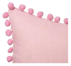 Pernă roz 45 x 45 cm Pompon - Casa Selección