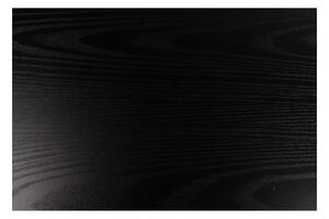 Vitrină neagră cu aspect de lemn de frasin 152x86 cm Seaford – Actona