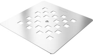 Mexen Stone+ mască pentru cadă de duș, inox - 44910001
