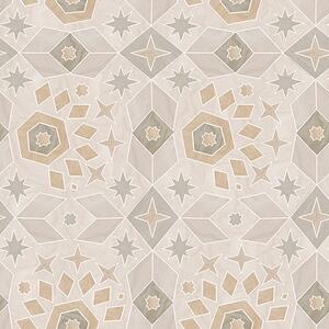 Tapet Model geometric mozaicat în nuanțe calde de bej, Tapet abstract, a00606 : Uwalls.ro