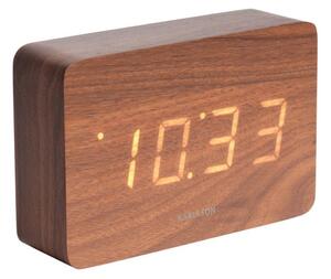 Ceas alarmă cu aspect de lemn, Karlsson Square, 15 x 10 cm