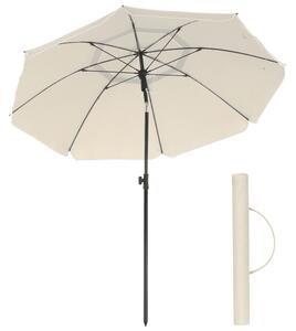 Umbrelă SOLARA, Ø200 cm, bej SongmicsHome