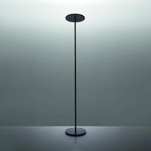 Artemide Athena lampadar LED, 3.000 K, neagră, reglabil, Negru, Camera de zi / sufragerie, Metal, Design