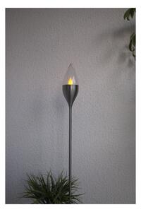 Lampadar solar LED din oțel inoxidabil Star Trading-Olympos, înălțime 115 cm