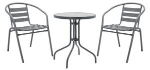 Set dining Watson-Tade, Pako World, Antracit, 60x60x70 cm