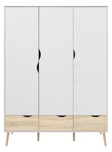 Șifonier Tvilum Oslo, 147x200 cm, alb-natural