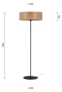 Lampadar din furnir de cireș Sotto Luce TSURI XL, ø 45 cm