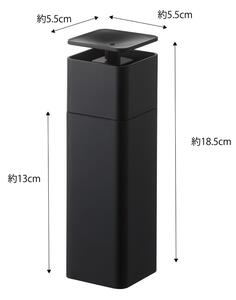 Dozator / dispenser detergent de vase Yamazaki Tower, 250 ml, negru
