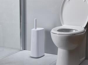 Perie toaletă cu suport pentru hârtie igienică Joseph Joseph Flex, alb