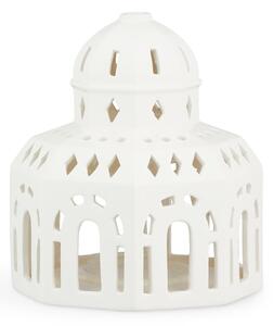 Sfeșnic de Crăciun din ceramică Kähler Design Lighthouse, ø 12 cm, alb