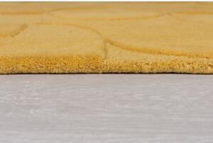 Covor galben ocru tip traversă din lână 60x230 cm Gigi – Flair Rugs