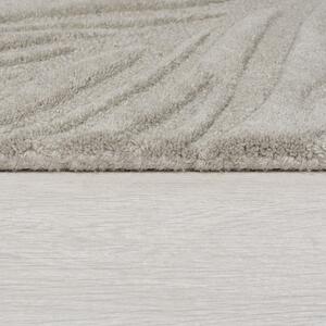 Covor gri deschis tip traversă din lână 60x230 cm Lino Leaf – Flair Rugs