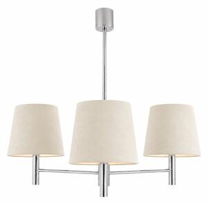 Brilagi - Lustră pe tijă MONTE 3xE27/60W/230V crem/crom lucios