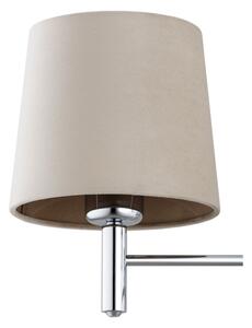 Brilagi - Lustră cu tijă MONTE 3xE27/60W/230V bej/crom lucios