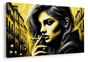 Tablou portret urban de femeie
