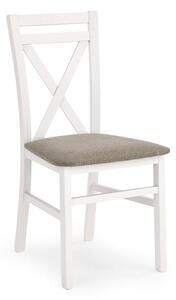 Scaun de sufragerie Delmar alb (alb + bej). 770694