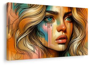 Tablou portret modern de femeie