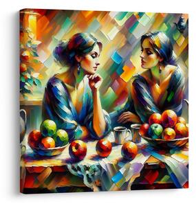 Tablou reflexie în oglindă cu fructe
