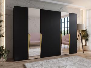 Dulap Hartford 612Negru, Auriu, 20x30x5cm, Uși dulapUși dulap: Cu balamale