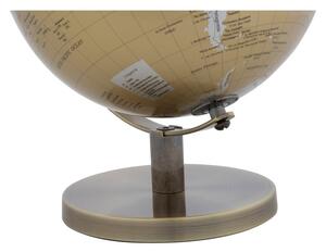 Decorațiune pentru masă Mauro Ferretti Globe, înălțime 28 cm, auriu-argintiu
