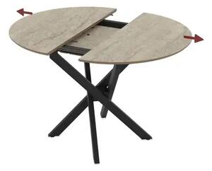 Masa extensibila bucatarie/living rotunda 95 *95 cm Travertin,Ultra